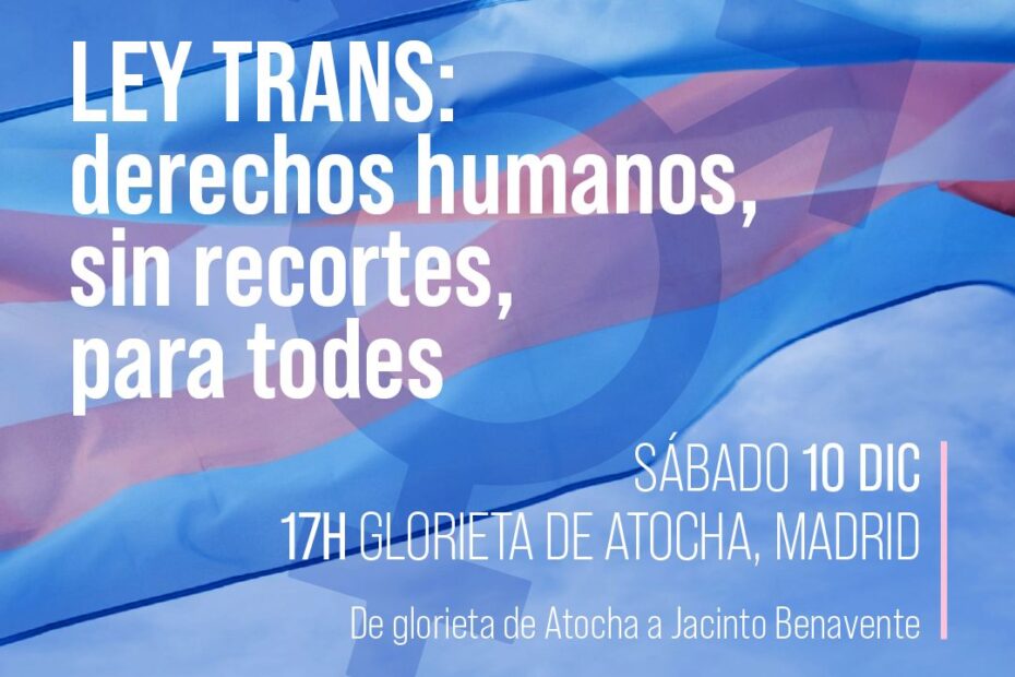 Manifestación contra los recortes de la Ley Trans - 10 diciembre