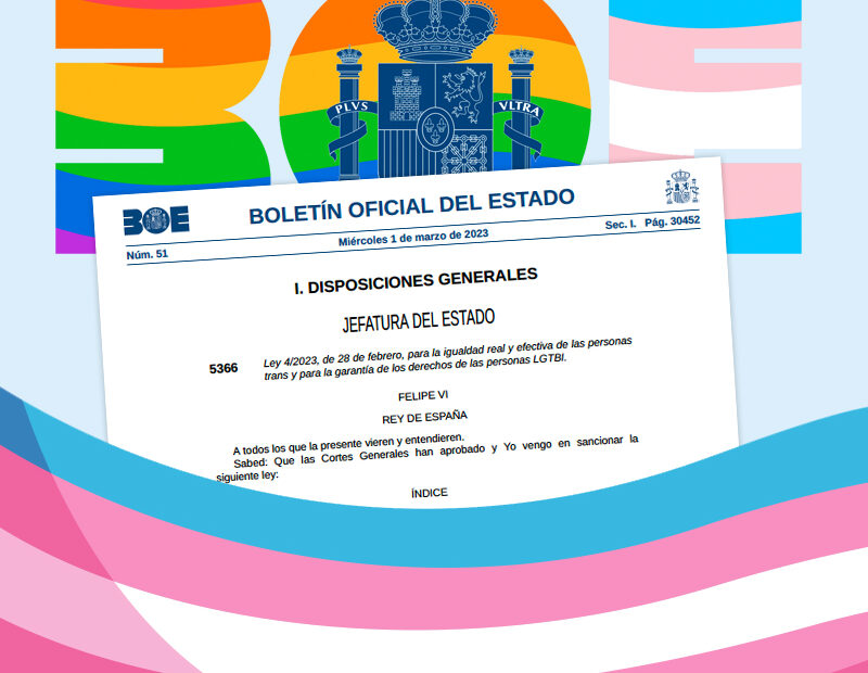 Ley 4/2023, de 28 de febrero, para la igualdad real y efectiva de las personas trans y para la garantía de los derechos de las personas LGTBI