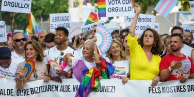 Histórica manifestación del Orgullo LGTBI+ en Madrid
