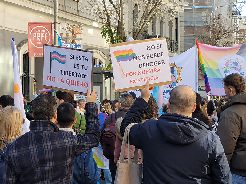 Multitudinaria Manifestación en Madrid Contra los Recortes en Derechos LGTBI: El PP Avanza en Modificaciones Polémicas en Leyes Vigente