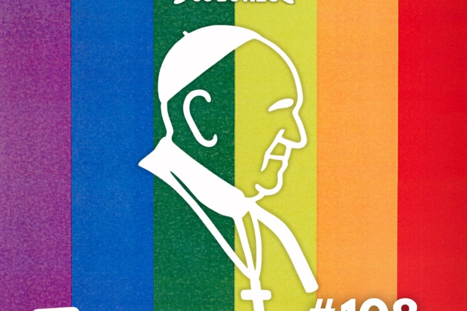 Somos de Colores 12:02 (hace 38 minutos) para Roberto Silueta del Papa Francisco sobre fondo de bandera arcoíris LGTBIQA+. Imagen simbólica para el podcast de Somos de Colores donde analizamos el legado del Papa Francisco desde la perspectiva LGTBIQ+. Reflexión sobre inclusión, diversidad religiosa, Iglesia Católica, cónclave 2025, fe inclusiva y derechos del colectivo LGTBIQ+ en el ámbito cristiano.